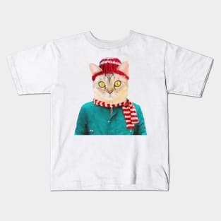 Winter Cat Kids T-Shirt